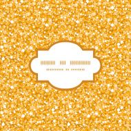 Vector golden shiny glitter texture frame seamless pattern background