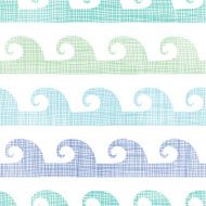 Abstract textile waves stripes seamless pattern background N2