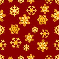 Christmas seamless pattern of snowflakes vector
