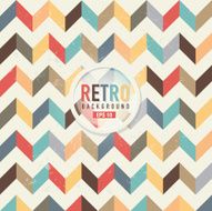 Textured and colorful retro chevron pattern background