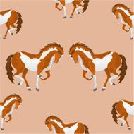 Seamless texture piebald horse vector N2