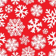 Festive Christmas and New Year seamless snoflakes pattern N3