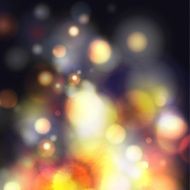 night bokeh vector abstract background unusual illustration