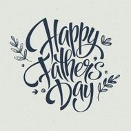 Greeting card template for Father Day Vector illustration