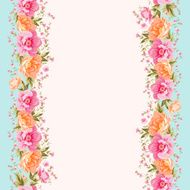 Flower pattern on a bright background for the design of