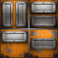 Vector metal background set N88