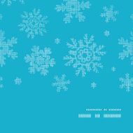 Blue lace snowflakes textile vertical frame seamless pattern background N2