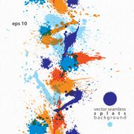 Artistic colorful abstract dirty ink template vertical
