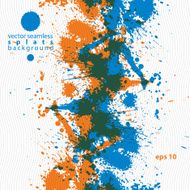 Vector Grungy Watercolor Shaded Painting Expressive Messy Blob N3