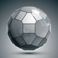 Plastic pixel grayscale dimensional sphere geometric
