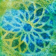 Green and blue hand painted texture N11