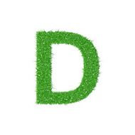 Grass letter D