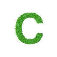 Grass letter C