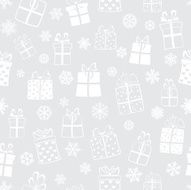 Seamless pattern of gift boxes N12
