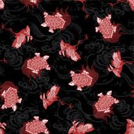 pattern of crane and tortoise N2
