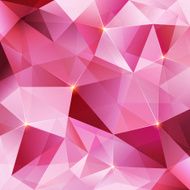 Pink crystal vector abstract background