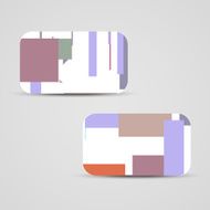 Vector business-card set for your design N361