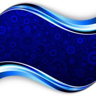 dark blue background with circles