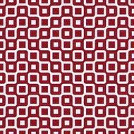 Seamless red glitter maze pattern on white paper