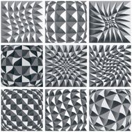 Abstract black and white background geometric figures