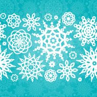 Concept seamless border with snowflakes N3