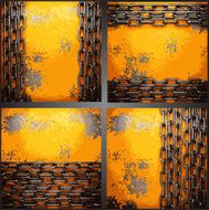 Vector metal background set N98