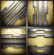 Vector golden background set N16