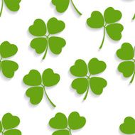 Seamless decorative floral pattern with clover N10