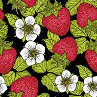 Seamless pattern with strawberries N18