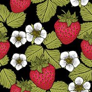 Seamless pattern with strawberries N21