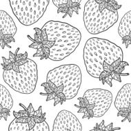 Seamless pattern with strawberries N22