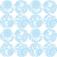 Winter concept seamless pattern of circles N3