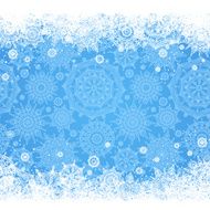 Concept seamless border with snowflakes N6