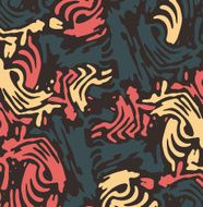Abstract Camouflage square zebra pattern Multicolored Blue Pink Brown Sand