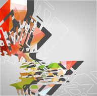 Futuristic geometric background N10