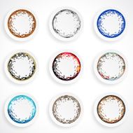 set of pattern plate for design