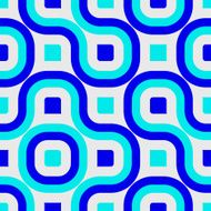 Seamless 1970&#039;s inspired design on white paper N4