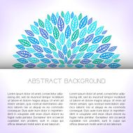 Blue floral background N10