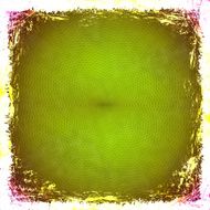Green grunge background Abstract vintage texture with frame and N17