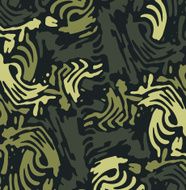 Abstract Camouflage square zebra pattern Multicolored Kaki Green Black ambiance N2