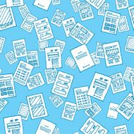 Documents falling as a seamless texture