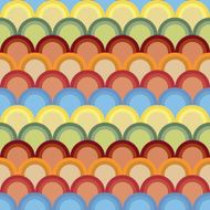 Abstract background with half circles Seamless vector pattern N4