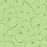 vector pattern with apples N11