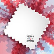 Abstract White Text Design Box on Zigzag Line Pattern