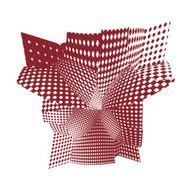 Modern Architecture Shapes with Halftone Pattern Panels N4