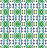 Seamless ornamental floral pattern background N4