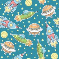 seamless vector space pattern