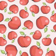 vector pattern with apples N13