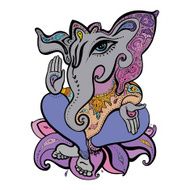 Ganesha Hand drawn illustration N7