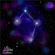 Libra Constellation With Triangular Background